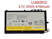 Genuine LENOVO L13N2P21 Laptop Battery L13M2P22 rechargeable 6760mAh, 25Wh Black In Singapore