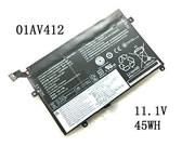 Genuine LENOVO SB10K97569 Laptop Battery 01AV412 rechargeable 4050mAh, 45Wh Black In Singapore