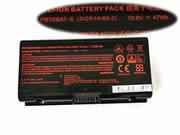 Singapore Genuine CLEVO PB50BAT-6 Laptop Battery 3ICR19/65-2 rechargeable 4200mAh, 47Wh Black