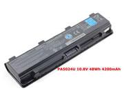 Singapore Genuine TOSHIBA PABAS262 Laptop Battery PA5026U1BRS rechargeable 4200mAh, 48Wh Black