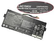 Genuine ACER KT.00303.017 Laptop Battery AC15A8J rechargeable 3315mAh, 38Wh Black In Singapore