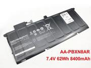 Singapore Genuine SAMSUNG AA-PBXN8AR Laptop Battery  rechargeable 8400mAh, 62Wh Black