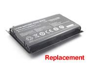 Singapore Replacement CLEVO 6-87-X510S-4D72 Laptop Battery P150HMBAT-8 rechargeable 5200mAh Black