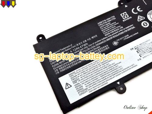  image 2 of Genuine LENOVO ThinkPad T470p(20J6A012CD) Battery For laptop 47Wh, 4.12Ah, 11.4V, Black , Li-ion