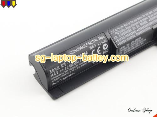  image 2 of Genuine SONY VAIO SVF 153A FYM Battery For laptop 2670mAh, 40Wh , 14.8V, Black , Li-ion