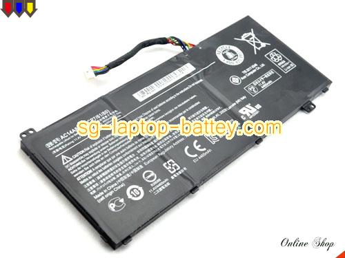  image 1 of ACER Aspire 7-591G-56BD Replacement Battery 4605mAh, 52.5Wh  11.4V Black Li-ion