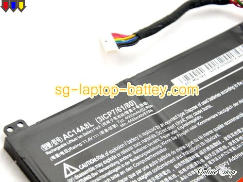  image 2 of ACER Aspire 7-591G-56BD Replacement Battery 4605mAh, 52.5Wh  11.4V Black Li-ion