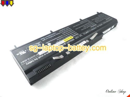  image 3 of Genuine CLEVO PortaNote D700T Battery For laptop 6600mAh, 14.8V, Black , Li-ion