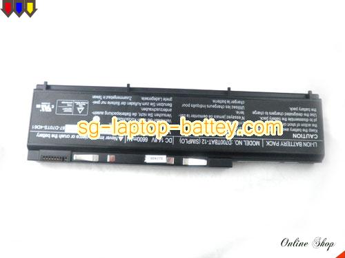  image 5 of Genuine CLEVO PortaNote D700T Battery For laptop 6600mAh, 14.8V, Black , Li-ion