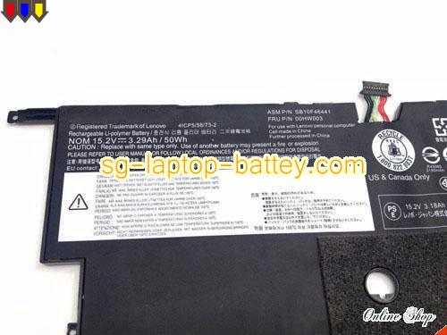  image 2 of Genuine LENOVO ThinkPad X1 Carbon3 Battery For laptop 3290mAh, 50Wh , 15.2V, Black , Li-ion