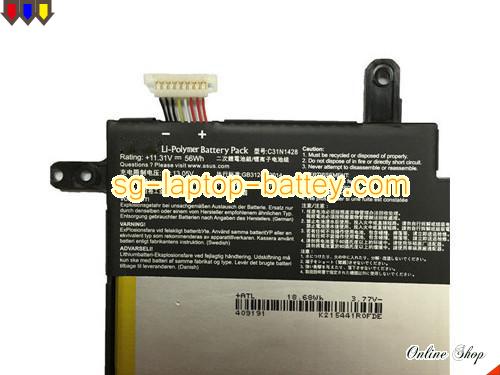  image 2 of Genuine ASUS Zenbook UX305UAFC001T Battery For laptop 4951mAh, 56Wh , 11.31V, Black , Li-ion