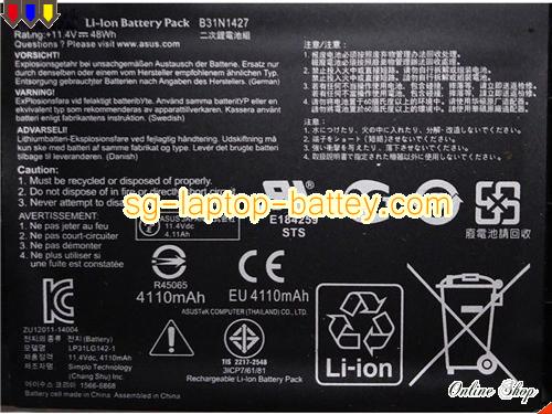  image 2 of B31N1427 Battery, S$65.04 Li-ion Rechargeable ASUS B31N1427 Batteries