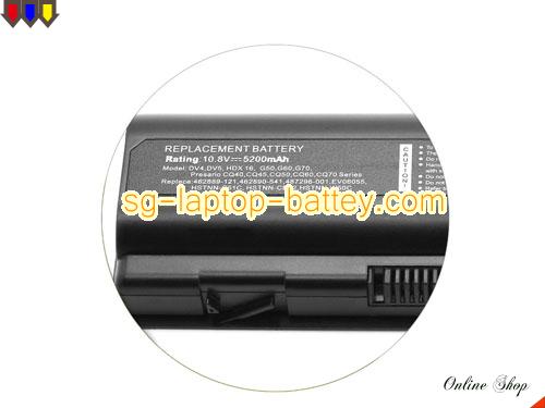  image 2 of HP DV6-1100 Replacement Battery 4400mAh 10.8V Black Li-ion