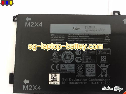  image 2 of Genuine DELL Precision 5510 Battery For laptop 7260mAh, 84Wh , 11.4V, Black , Li-ion