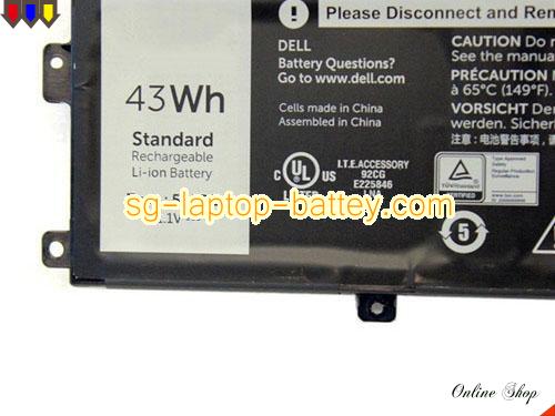  image 2 of Genuine DELL Chromebook 11 (3120) Battery For laptop 3800mAh, 43Wh , 11.1V, Black , Li-ion
