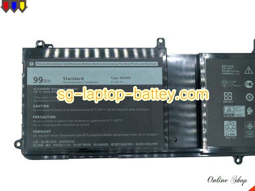  image 2 of Genuine DELL ALW17C-D1738 Battery For laptop 8333mAh, 99Wh , 11.4V, Black , Li-ion