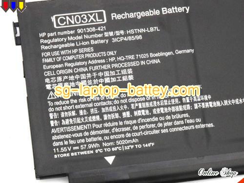  image 2 of Genuine HP 13-AB001 Battery For laptop 4795mAh, 57.95Wh , 11.55V, Black , Li-ion