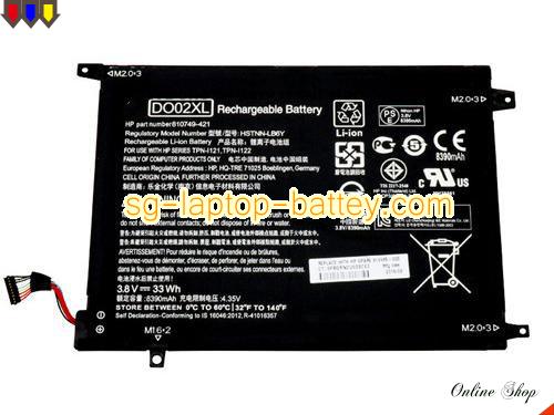  image 1 of Genuine HP Pavilion x2 - 10-n030ca Battery For laptop 8390mAh, 33Wh , 3.8V, Black , Li-ion
