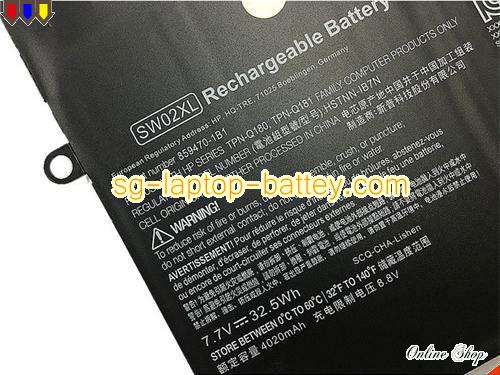  image 2 of SW02XL Battery, S$67.81 Li-ion Rechargeable HP SW02XL Batteries