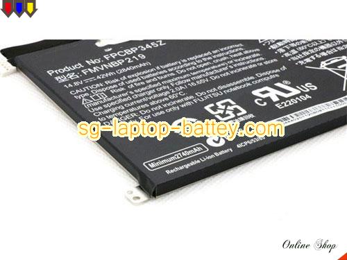  image 3 of Genuine FUJITSU UH572 series Battery For laptop 2840mAh, 42Wh , 14.8V, Black , Li-ion