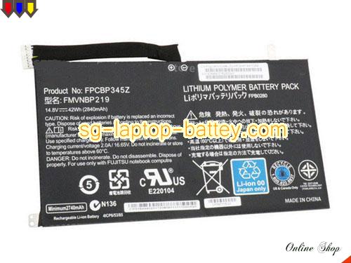  image 5 of Genuine FUJITSU UH572 series Battery For laptop 2840mAh, 42Wh , 14.8V, Black , Li-ion