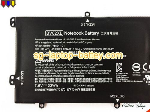  image 2 of Genuine HP ENVY x2 Detachable 13 Battery For laptop 4300mAh, 33Wh , 7.6V, Black , Li-ion