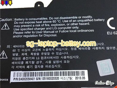  image 4 of Genuine LG U460 Ultrabook Battery For laptop 6400mAh, 49Wh , 7.6V, Black , Li-ion
