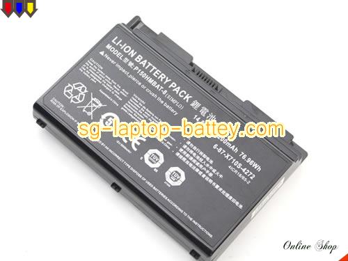  image 4 of Genuine CLEVO PCspecialist vortex series Battery For laptop 5200mAh, 76.96Wh , 14.8V, Black , Li-ion
