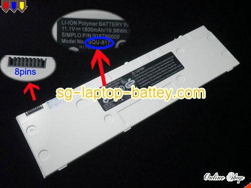  image 1 of TAIWAN MOBILE W101 Replacement Battery 1800mAh, 11.1Wh  11.1V White Li-Polymer