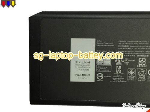  image 2 of Genuine DELL Extrime 7404 Battery For laptop 5700mAh, 65Wh , 11.1V, Black , Li-ion
