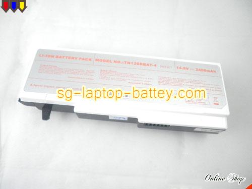  image 2 of Genuine CLEVO TN120 Series Battery For laptop 2400mAh, 14.8V, Black and White , Li-ion