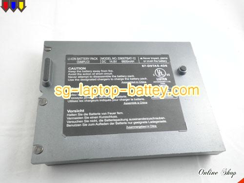  image 5 of Genuine CLEVO PortaNote D90T Battery For laptop 6600mAh, 14.8V, Grey , Li-ion