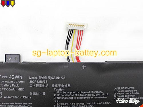  image 5 of Genuine ASUS VivoBook Flip 14 TP412UA-DB51T Battery For laptop 3640mAh, 42Wh , 11.55V, Black , Li-Polymer