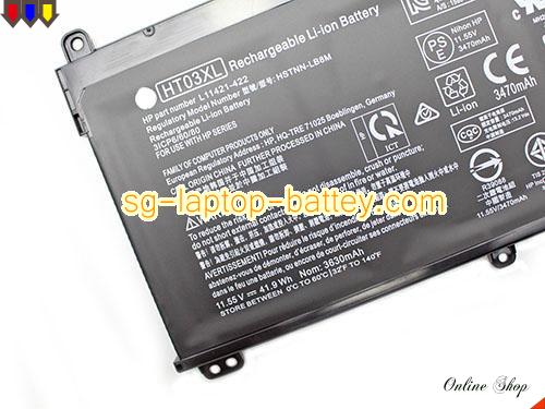  image 2 of Genuine HP 15-CS0010TX Battery For laptop 3470mAh, 41.9Wh , 11.55V, Black , Li-Polymer