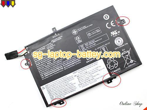  image 1 of Genuine LENOVO ThinkPad L580 Battery For laptop 3880mAh, 45Wh , 4.05Ah, 11.1V, Black , Li-Polymer