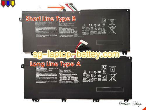  image 5 of Genuine ASUS ROG Strix GL703VDGC008T Battery For laptop 4400mAh, 64Wh , 15.2V, Black , Li-ion