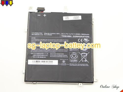  image 5 of Genuine TOSHIBA AT300 Tablet Battery For laptop 6600mAh, 25Wh , 3.7V, Black , Li-Polymer