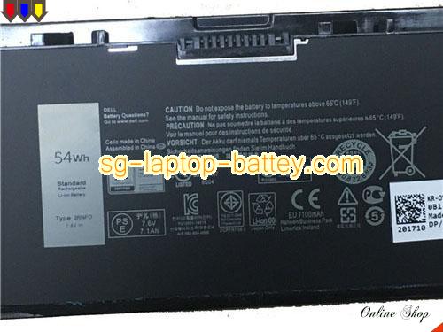  image 2 of Genuine DELL LAT 7250 Battery For laptop 7300mAh, 54Wh , 7.4V, Black , Li-ion