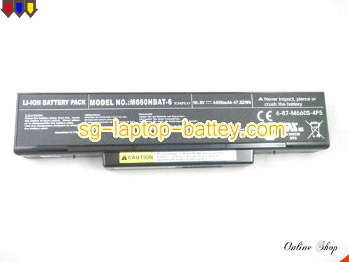  image 5 of 6-87-M66NS-4C3 Battery, S$57.99 Li-ion Rechargeable CLEVO 6-87-M66NS-4C3 Batteries