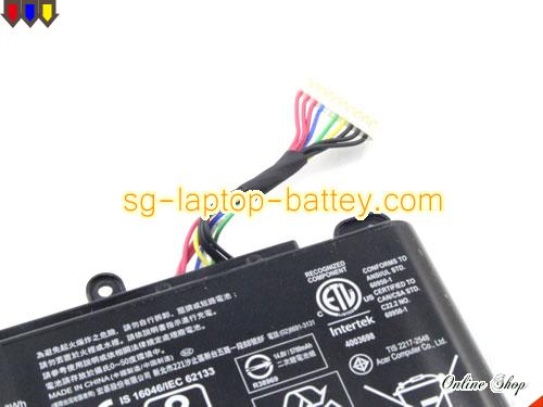  image 5 of Genuine ACER PREDATOR G9-591R-73ZN Battery For laptop 6000mAh, 88.8Wh , 14.8V, Black , Li-Polymer