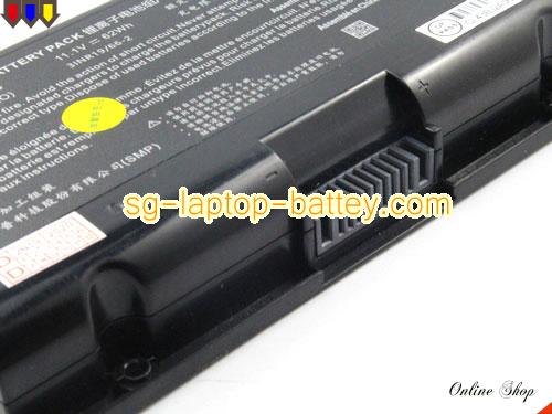  image 5 of Genuine CLEVO PB70EF-G Battery For laptop 5500mAh, 62Wh , 11.1V, Black , Li-ion