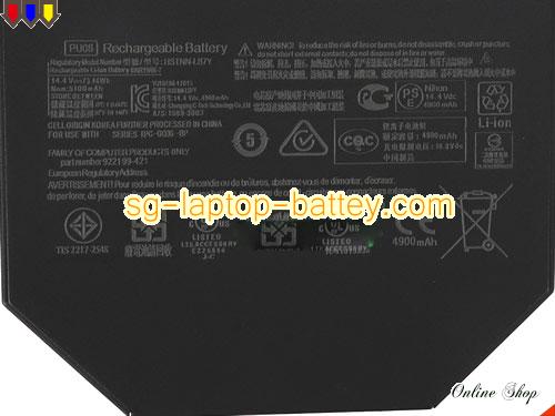  image 2 of Genuine HP Z VR Backpack G1 Workstation Battery For laptop 4900mAh, 73.44Wh , 14.4V, Black , Li-Polymer