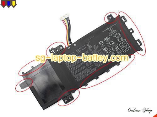  image 1 of Genuine ASUS VivoBook 14 X412FJ-EK216T Battery For laptop 4240mAh, 32Wh , 7.6V, Black , Li-Polymer