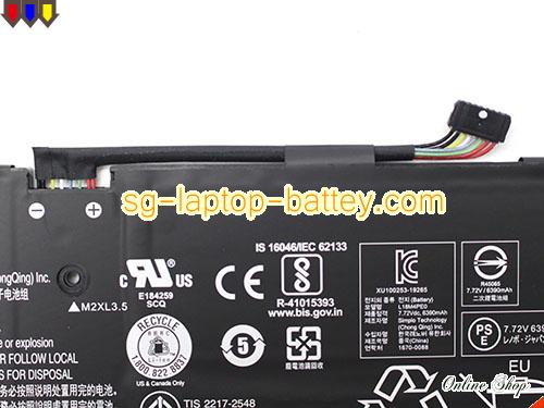  image 5 of Genuine LENOVO Yoga C740-14IML Battery For laptop 6610mAh, 51Wh , 7.72V, Black , Li-Polymer