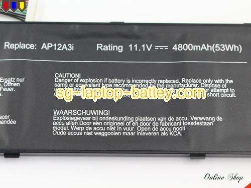 image 3 of ACER Aspire M5-481PT-6819 Replacement Battery 4800mAh, 53Wh  11.1V Black Li-Polymer