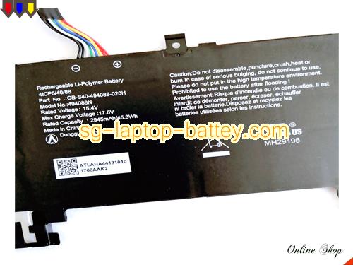  image 2 of GB-S40-494088-020H Battery, S$Coming soon! Li-ion Rechargeable SAGER GB-S40-494088-020H Batteries