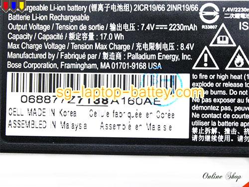  image 2 of 2ICR19/66 Battery, S$Coming soon! Li-ion Rechargeable BOSE 2ICR19/66 Batteries