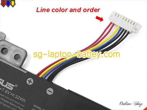  image 5 of Genuine ASUS Vivobook S512JA-EJ072T Battery For laptop 4240mAh, 32Wh , 7.6V, Black , Li-Polymer