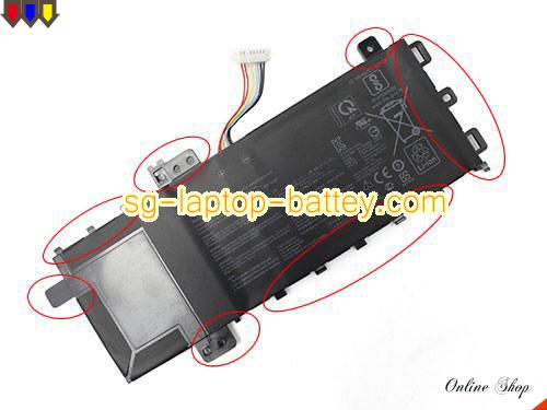  image 1 of Genuine ASUS VivoBook 15 X512DA-BQ884T Battery For laptop 4212mAh, 32Wh , 7.6V, Black , Li-ion