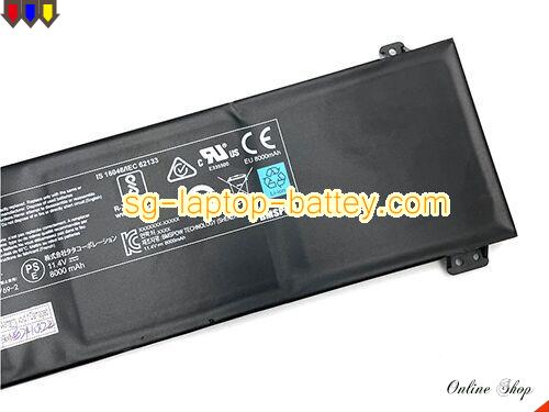  image 2 of Genuine GALLERIA GCR1660TGF Battery For laptop 8200mAh, 93.48Wh , 11.4V, Black , Li-Polymer